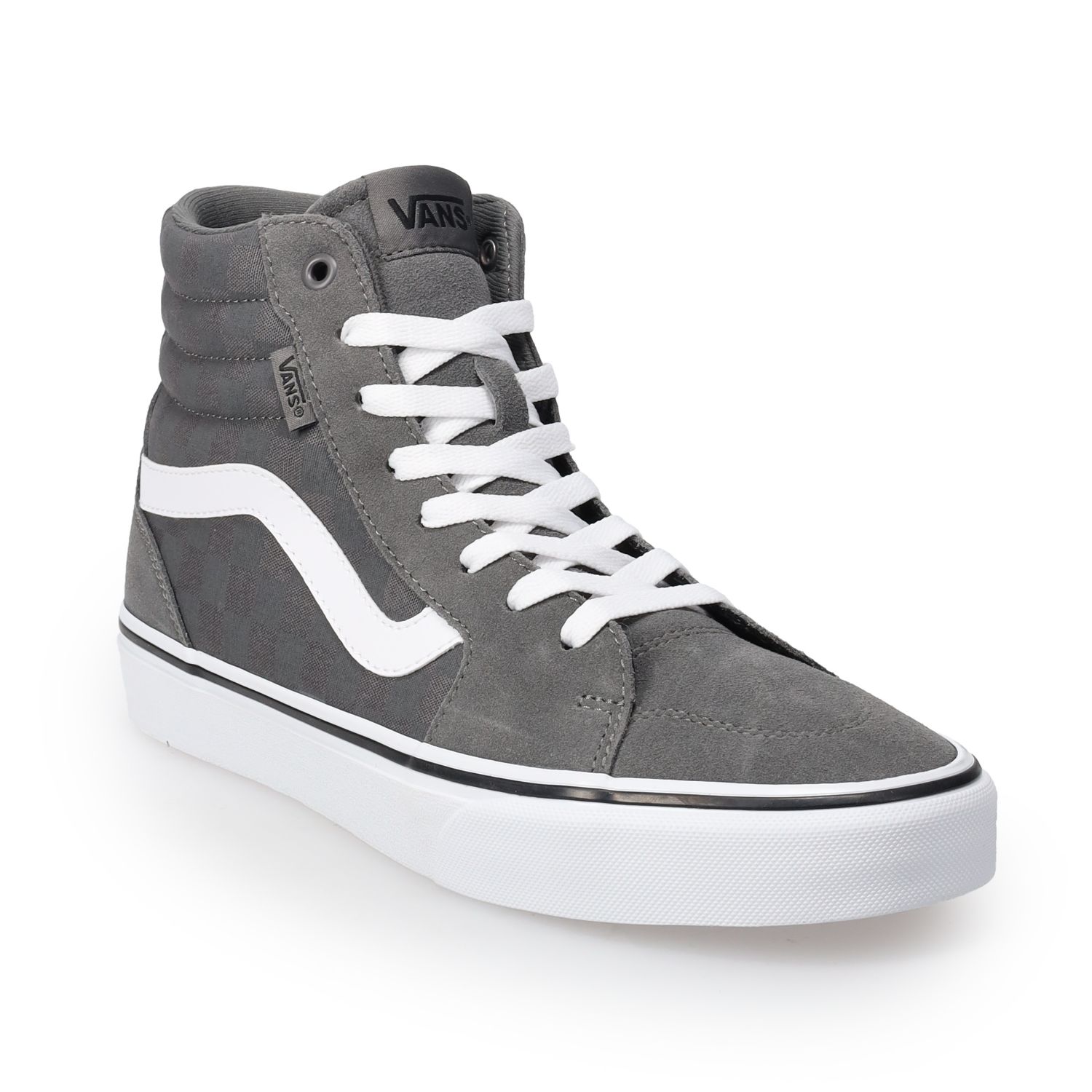 vans womens grey high top