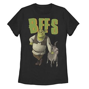 Juniors' Shrek 2 And Donkey BFFS Tee