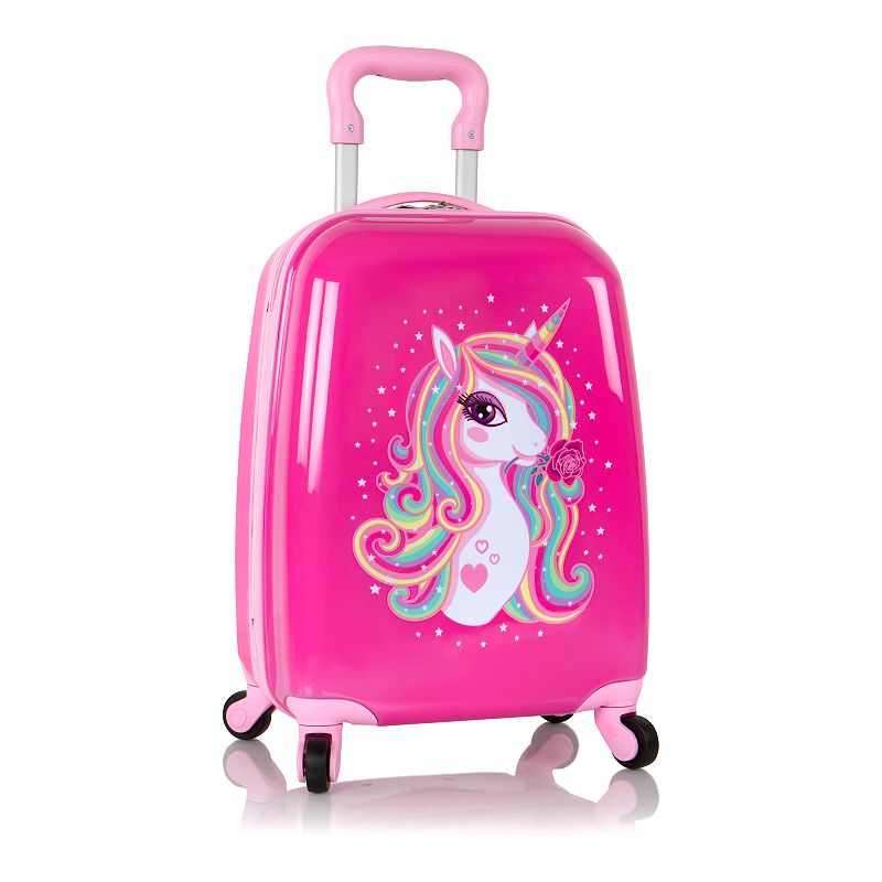 Heys Unicorn 18-Inch Hardside Spinner Carry-On Luggage, Pink, 18 CARRYON