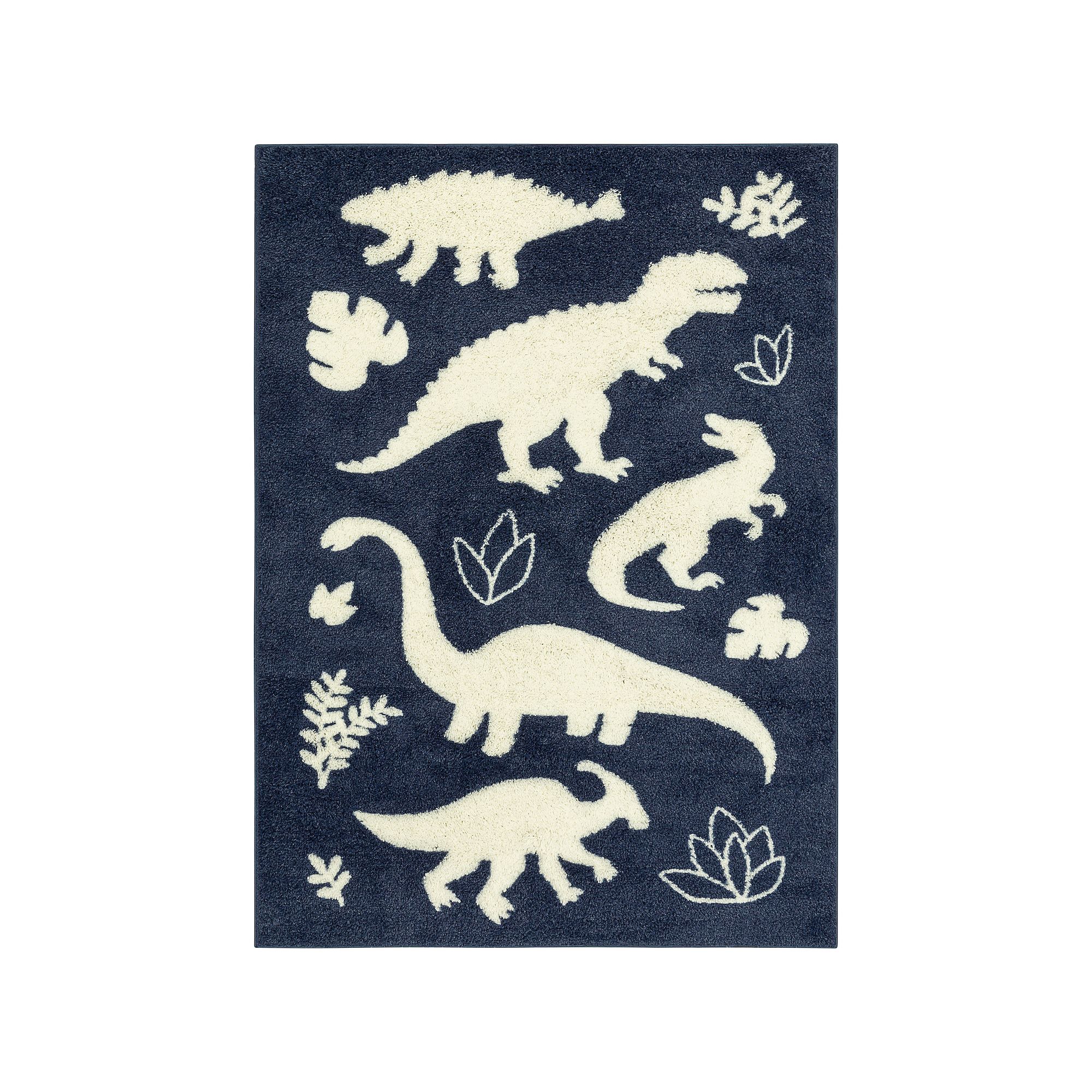 The Big One Kids™ Rug Dinosaur Washable Shag, Blue