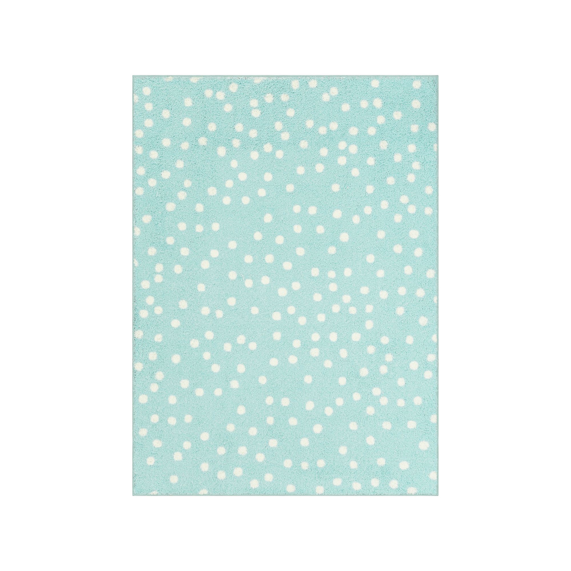 The Big One Kids™ Shag Dot Washable Throw or Area Rug, Blue