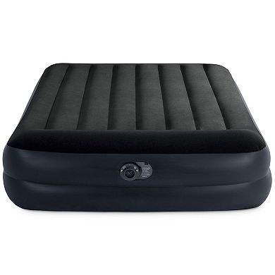 Intex 64123ED Dura Beam Plus Pillow Raised Air Mattress w/ Built in Pump, Queen