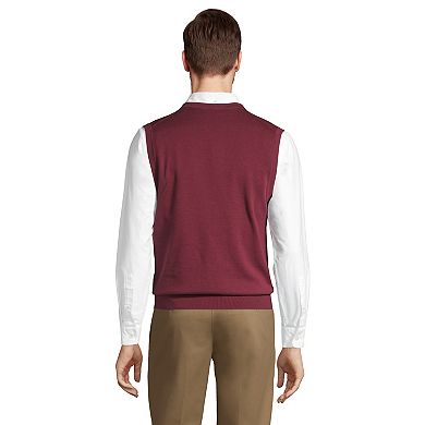 Men's Lands' End Fine-Gauge Supima Cotton Sweater Vest