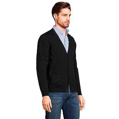 Men's Lands' End Classic-Fit Supima Cotton Cardigan Sweater