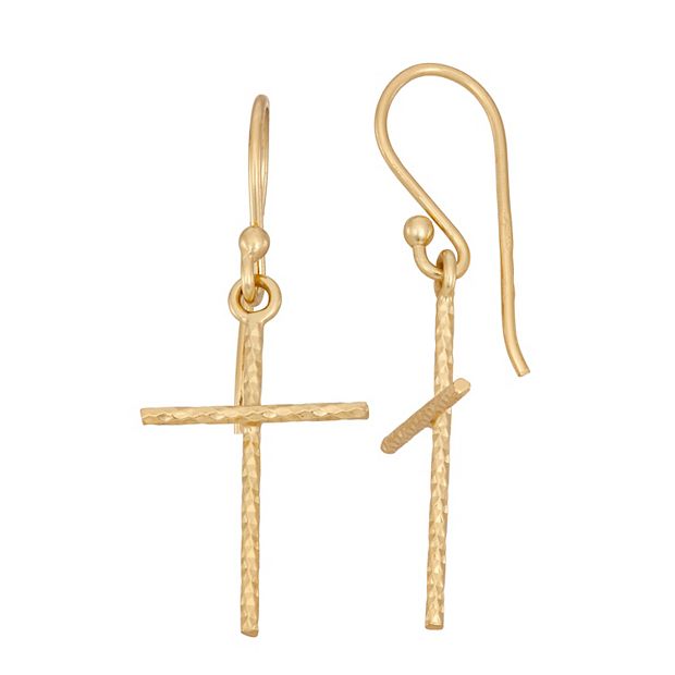 Kohls hot sale cross earrings