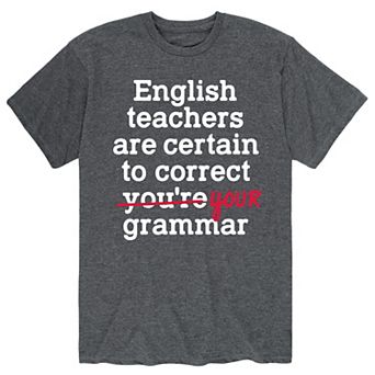 Men's English Teachers Grammer Tee