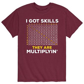 Men's I Got Skills Multiplyin Tee