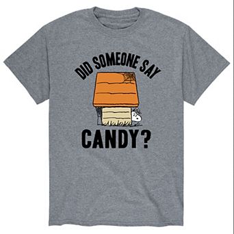 Men's Peanuts Snoopy Say Candy Tee