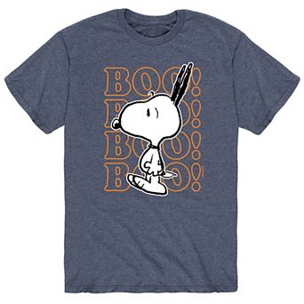 Men's Peanuts Boo Snoopy Scared Tee