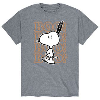 Men's Peanuts Boo Snoopy Scared Tee