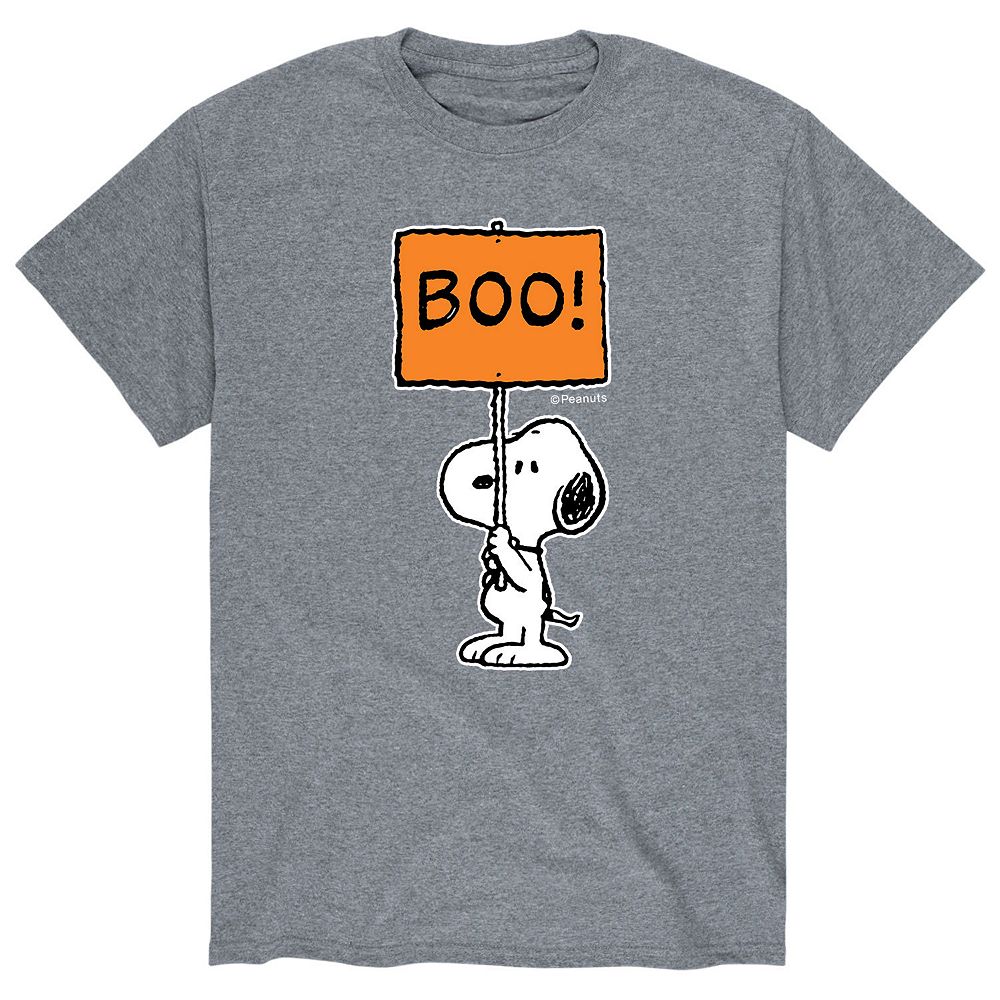 Men's Peanuts Snoopy Boo Sign Tee
