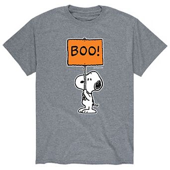 Men's Peanuts Snoopy Boo Sign Tee