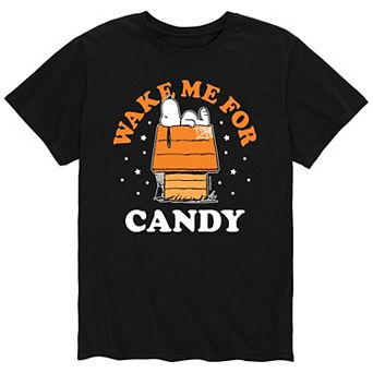Men's Peanuts Wake Me Up Candy Tee