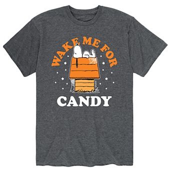 Men's Peanuts Wake Me Up Candy Tee