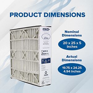 Trion 259112-102 Air Bear 20x25x5 Inch MERV 11 Air Purifier Filter (3 Pack) - 3