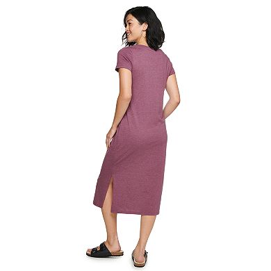 Women's Sonoma Goods For Life® Knit Midi T-Shirt Dress