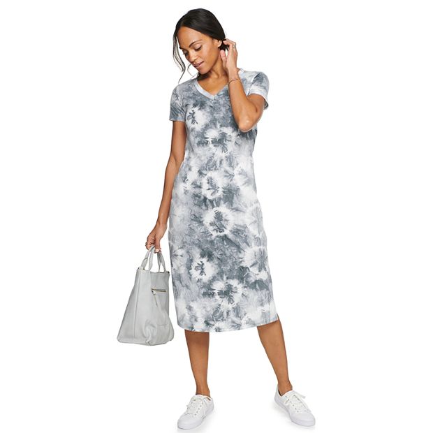 Maternity Sonoma Goods For Life® Everyday Long Sleeve T-Shirt Dress