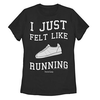 Juniors' Forrest Gump I Just Felt Like Running Quote Tee