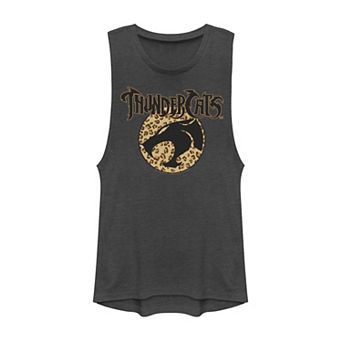 Juniors' ThunderCats Cheetah Print Logo Tank Top