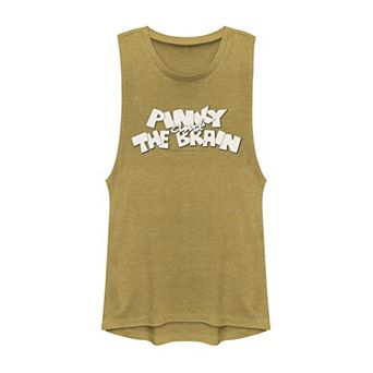 Juniors' Pinky And The Brain Simple Logo Tank Top