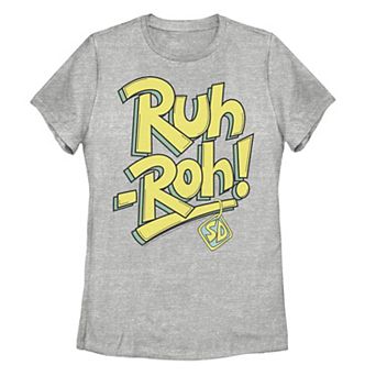Juniors' Scooby-Doo Ruh-Roh Big Text Tee