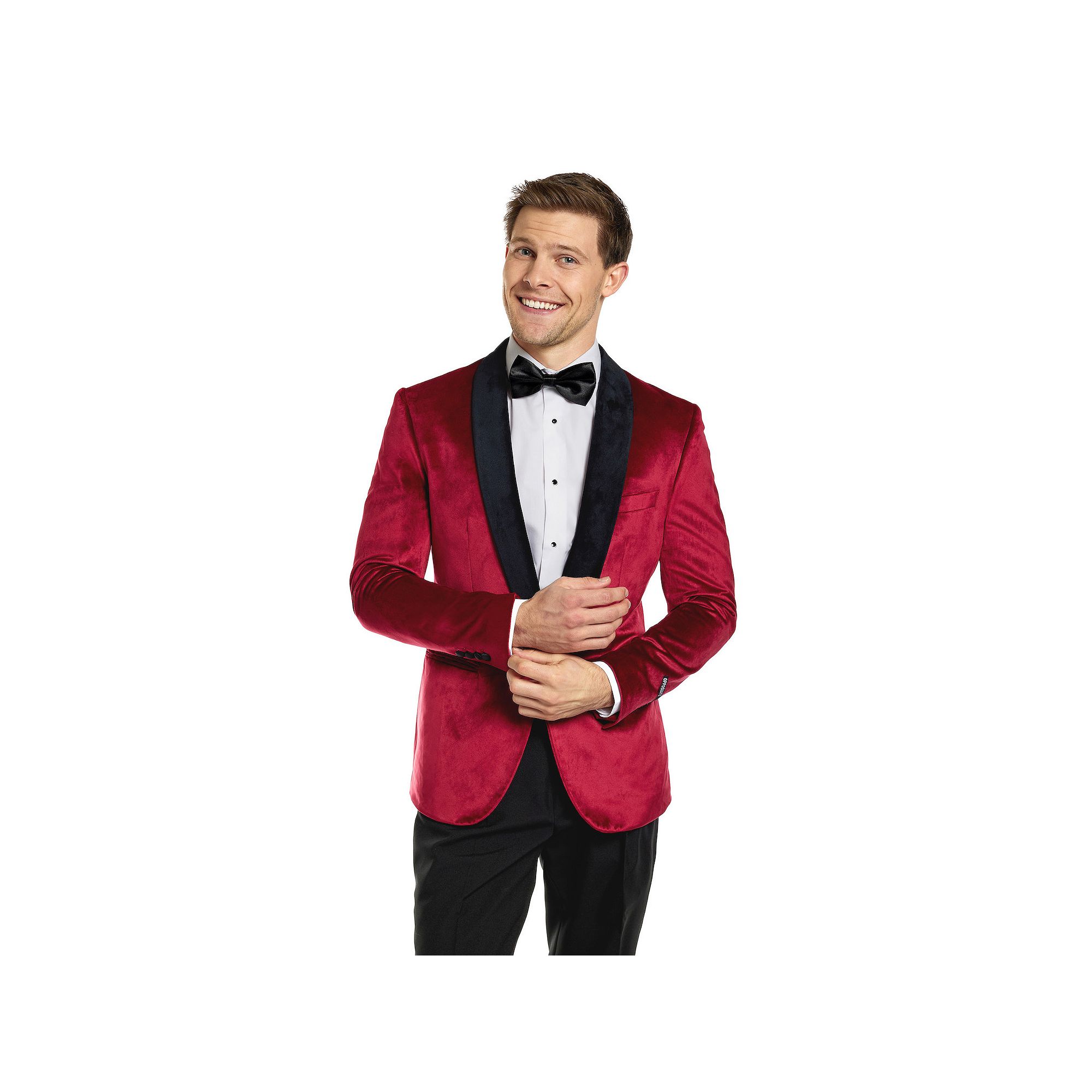 Mens OppoSuits Deluxe Novelty Modern-Fit Dinner Jacket Christmas Blazer, S