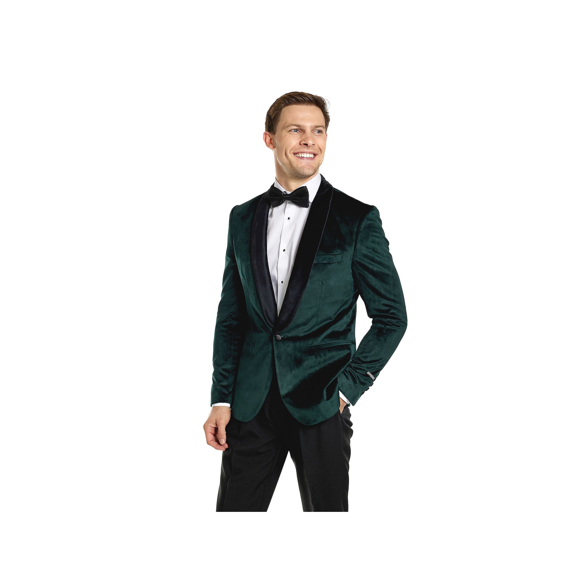 Mens OppoSuits Deluxe Novelty Modern-Fit Dinner Jacket Christmas Blazer, S