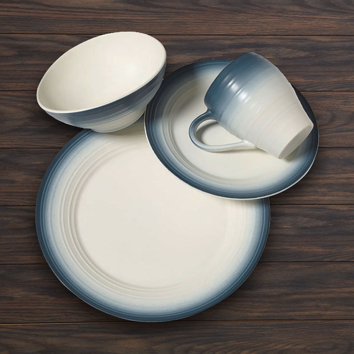 Mikasa Swirl Ombre 4-pc. Dinnerware Set - Thumbnail 2