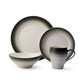 Mikasa Swirl Ombre 4 pc Dinnerware Set
