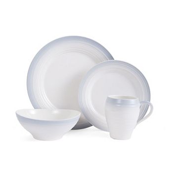 Mikasa Swirl Ombre 4 pc Dinnerware Set