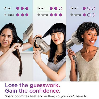 Shark® HyperAIR with IQ 2-in-1 Concentrator, Styling Brush, & Curl-Defining Diffuser (HD120BRN)