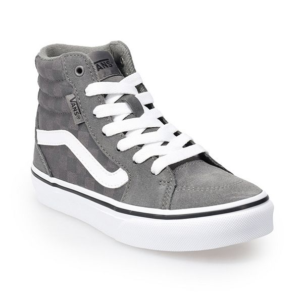 High top vans grey womens best sale