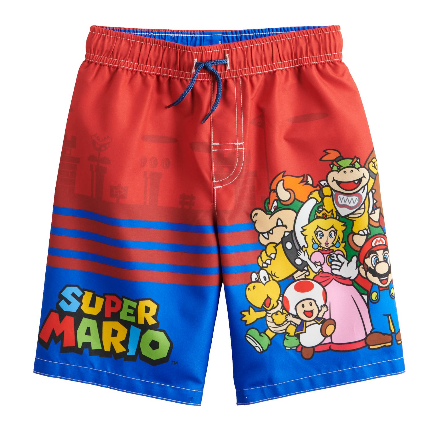 mario brothers swim trunks