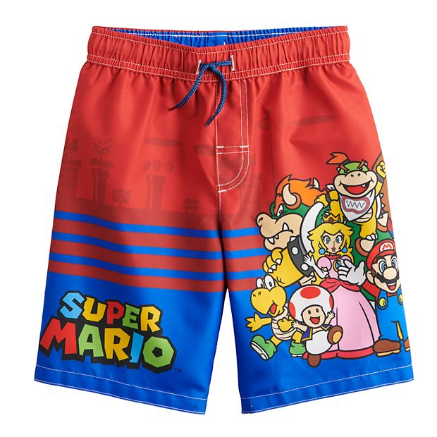 Boys 4-20 Super Mario Swim Trunks