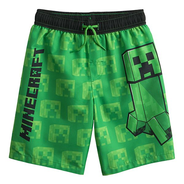 Boys minecraft store swim trunks