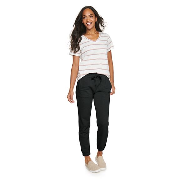 Petite Sonoma Goods For Life® Knit Cinched Jogger Pants