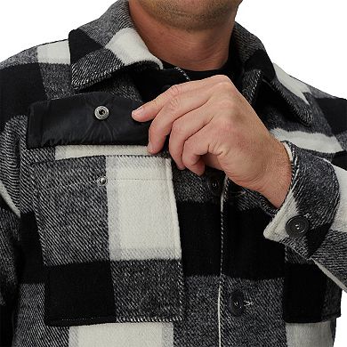 Men's Haggar® Supersoft Plaid Shirt Jacket
