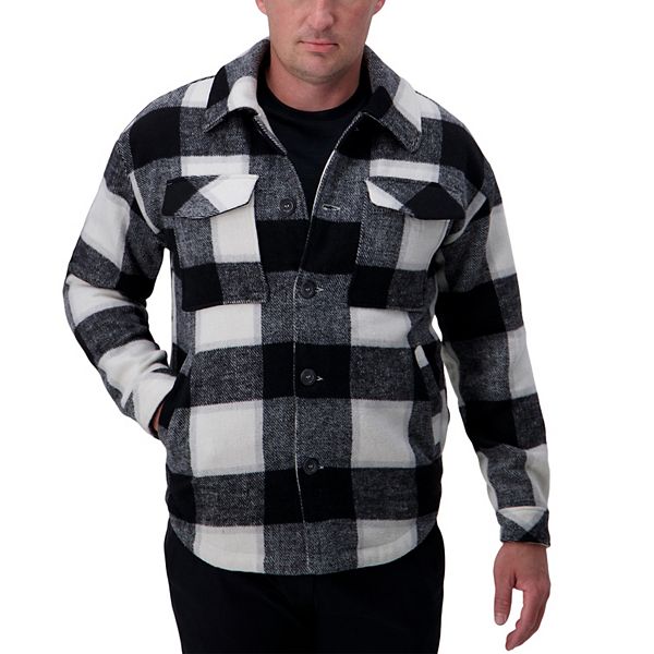 Men's Haggar® Supersoft Plaid Shirt Jacket