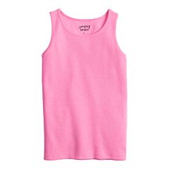 Kids Girls Childrens Neon Pink Vest Top Tank Top Fitted Age 5-13 Years