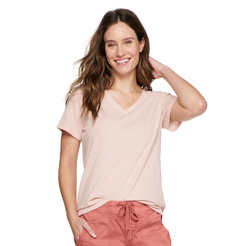 Women's Sonoma Goods For Life Comfort Waist Utility Capri Pants, Size: 4, Dark Pink