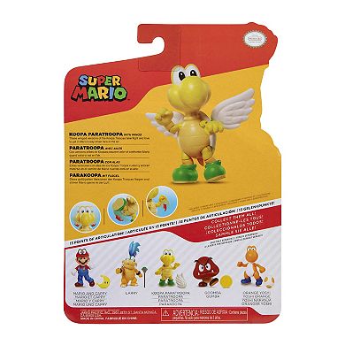 Jakks Nintendo Super Mario 4-Inch Koopa Paratroopa Figure