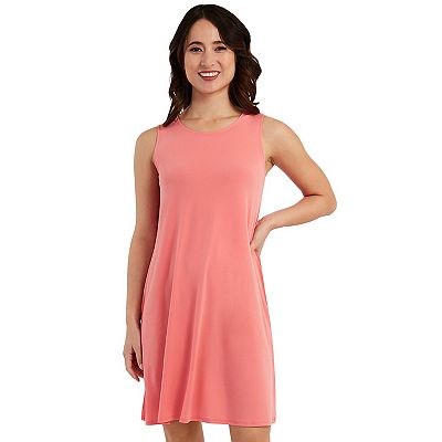 Women's AB Studio Ruffle-Trim Sleeveless Swing Dress