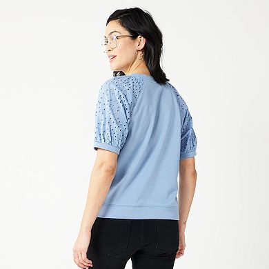 Women's Sonoma Goods For Life® Puff Sleeve Sweatshirt