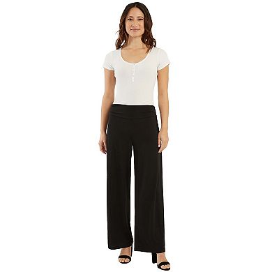 Women's AB Studio Pull-On Ruched Wide-Leg Pants