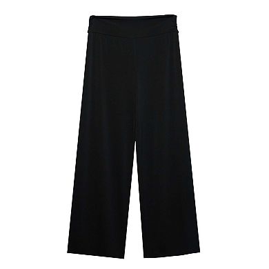 Women's AB Studio Pull-On Ruched Wide-Leg Pants