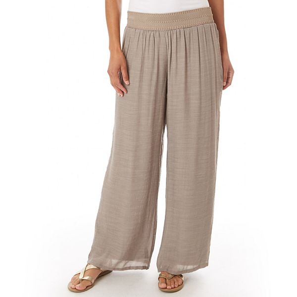 Women's AB Studio GauzyTexture WideLeg Pants