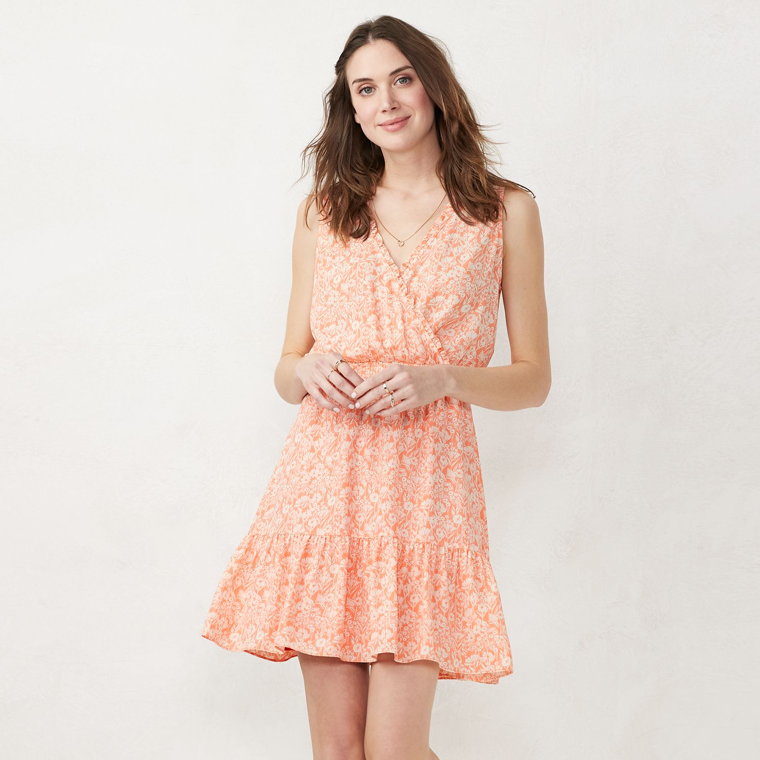 Image for LC Lauren Conrad Women's Sleeveless Faux-Wrap Dress at Kohl's.