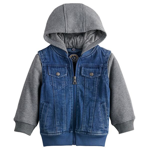 Baby Boy Urban Republic Denim Hooded Jacket