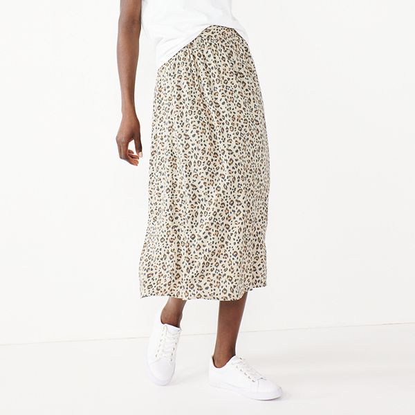 Cheetah skirt kohls 2025