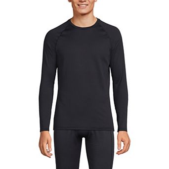 Men's Lands' End Stretch Thermaskin Long Underwear Crewneck Base Layer Top